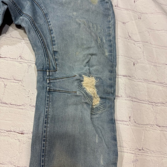 Cotton on harem pant’s like crotch Men's Light Blue Distressed Jeans size 30 - Picture 2 of 16